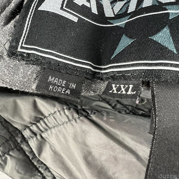 VTG Avirex Wool Jacket Extra Extra Large Grey Distressed Snap Button Bomber - Picture 16 of 16